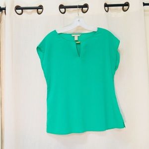 Soft silky green blouse